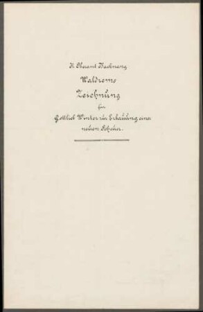 Winter, Gottlieb, Weber Abbruch des Wohnhauses und Bau einer Scheuer