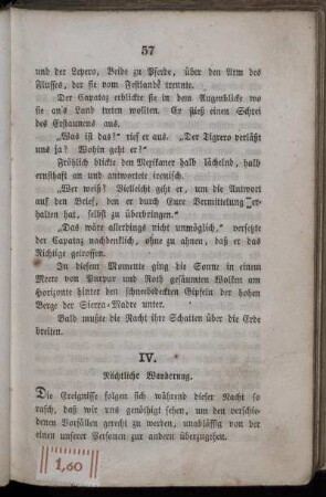 IV. Nächtliche Wanderung