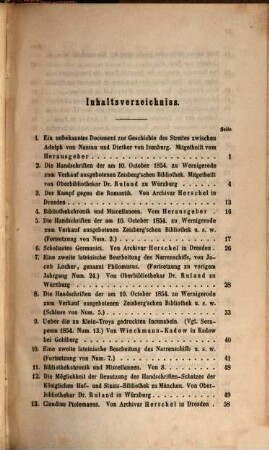Serapeum : Zeitschrift für Bibliothekwissenschaft, Handschriftenkunde und ältere Literatur, 16. 1855