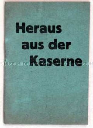 Propagandaschrift der KPD gegen die "Militarisierung der Polizei"