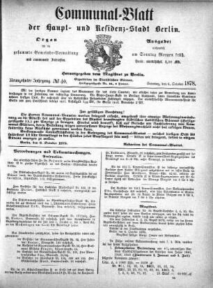 1878,40: No. 40, 6. Oktober 1878