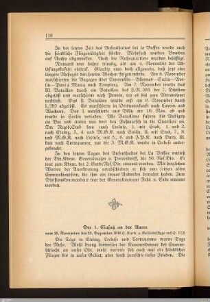 Der 1. Einsatz an der Ancre