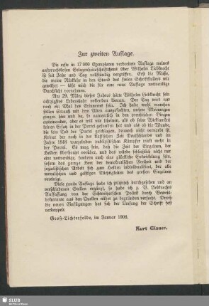 Zur zweiten Auflage