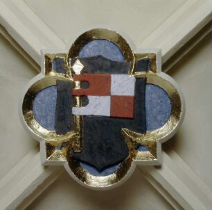 Schlußstein mit Wappen