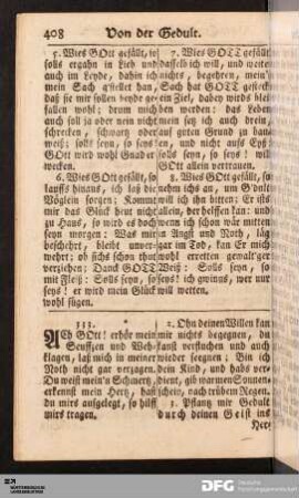 Von der Gedult und Beständigkeit.