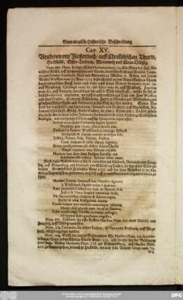 Cap. XV. Von denen von Weißenbach, auff Chrimmitzschau, Thurm, Heckstädt, Elster-Trebnitz, Meineweh und Klein-Döltzig.