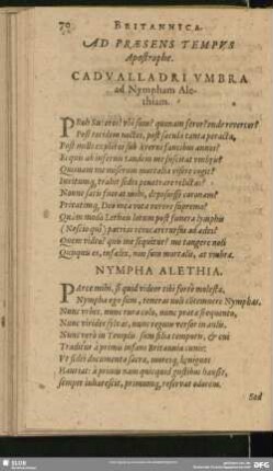Ad Praesens Tempus Apostrophe