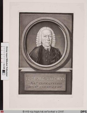 Bildnis Johann Georg Walch