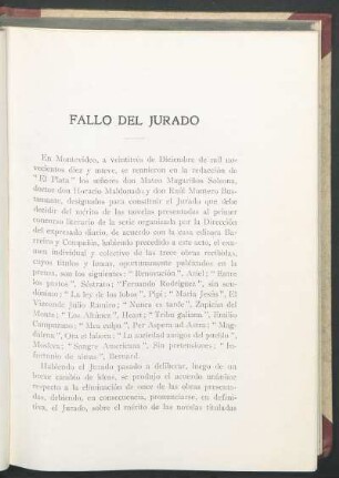 Fallo del jurado