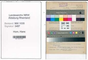 Entnazifizierung Hans Horn , geb. 21.12.1896 (Ingenieur)
