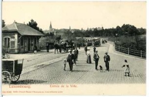 Luxemburg. Entree de la Ville