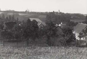 Ortsteilansicht mit Pfarrkirche