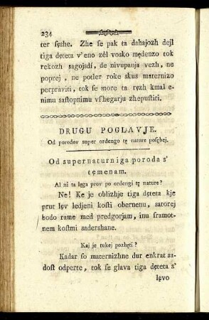 Drugu Poglavje. = Zweytes Hauptstück. Von widernatürlichen Geburten ins besondere.