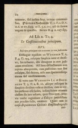 34-68, Ad Lib. I. Tit. 4. De Constitutionibus principum.