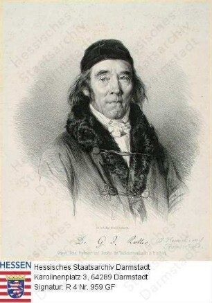 Roller, Georg Jakob Dr. (1774-1857) / Porträt, Halbfigur
