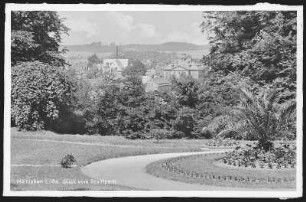 Hainichen. Blick vom Stadtpark