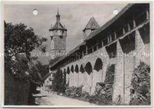 Rothenburg ob der Tauber, Alter Wehrgang und Klingentor