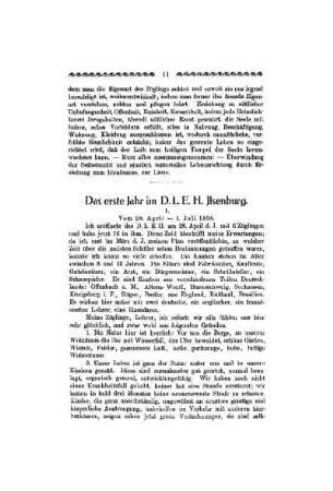 Das erste Jahr im D.L.E.H. Ilsenburg