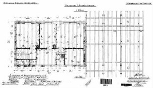 Unterjesingen: Empfangsgeb.Verwaltungsgeb.Güterschuppen Grundriß 1.OG