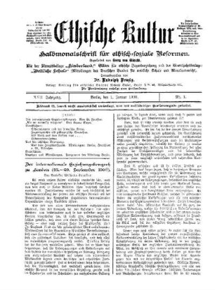 Der internationale Erziehungskongreß zu London (25.-29. September 1908)
