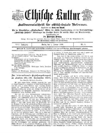 Der internationale Erziehungskongreß zu London (25.-29. September 1908)