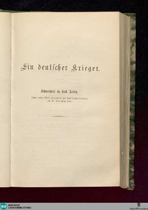 5: Die Geschwister von Nürnberg. Ein deutscher Krieger