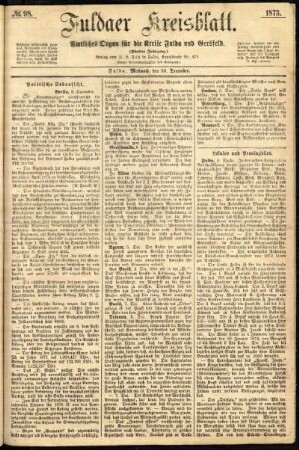 Ausgabe vom Mittwoch, den 10. Dezember 1873.