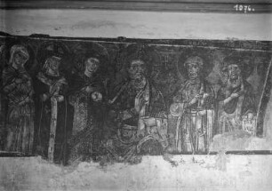 Christus zwischen Heiligen