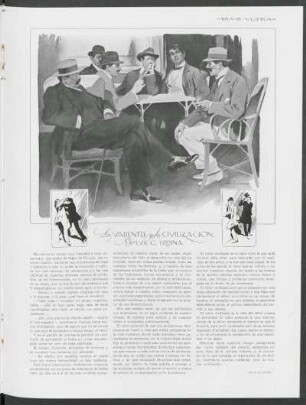 La valientes y la civilización : Dibujo de Peláez
