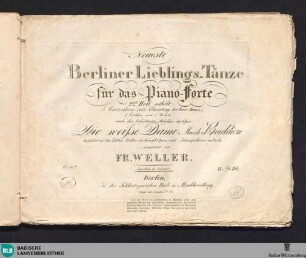 22: Neueste Berliner Lieblings-Tänze für das Pianoforte