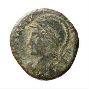 Münze, Follis, Aes 4, 333 - 335 n. Chr.?