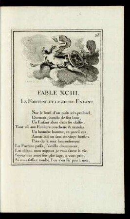 Fable XCIII. La Fortune Et Le Jeune Enfant.
