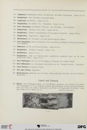 Gürtel und Schmuck (Nr. 223-255)