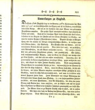 Anmerkungen zu Bagdad.