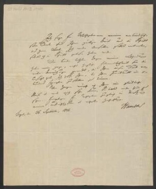 Brief an Friedrich August Rosen : 26.09.1826