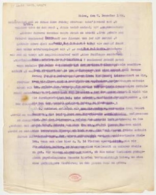 Brief an Ossip Schnirlin : 07.12.1922