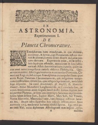 Ex Astronomia