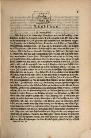 Chilianeum : Blätter für katholische Wissenschaft, Kunst und Leben. 8, 8. 1866