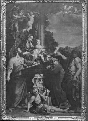 Madonna mit Matthäus, dem heiligen Franziskus und Johannes dem Täufer