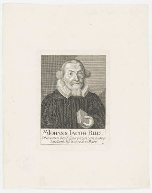 Bildnis des Iohann Iacob Rüd