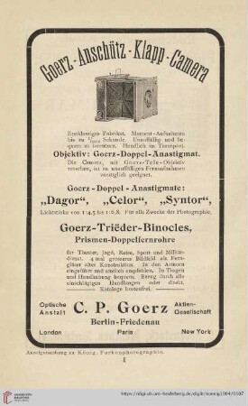 I-XII Anzeigenanhang