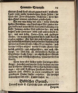 Biblischer Spruch
