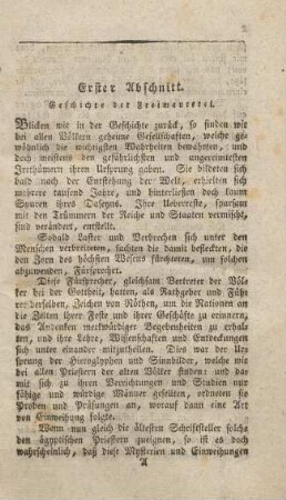Geschichte der Freimaurerei
