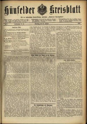 Ausgabe vom Dienstag, den 25. Januar 1916.