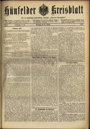 Ausgabe vom Dienstag, den 25. Januar 1916.