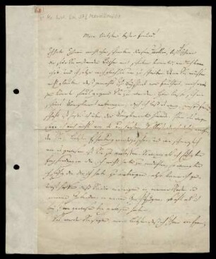Brief von Jakob Mauvillon an Johann Joachim Eschenburg