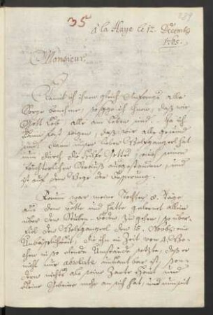 La Haye, 12.12.1765