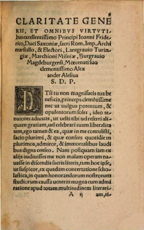 De Avthoritate Verbi Dei Liber Alexandri Alesij, contra Episcopum Lundensem