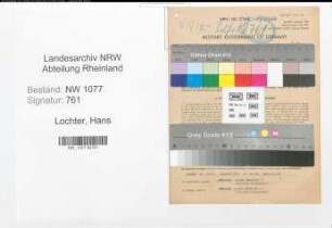 Entnazifizierung Hans Lochter , geb. 15.12.1911 ()