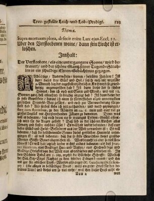 522-532, Thema. Supra mortuum plora, defecit enim ...